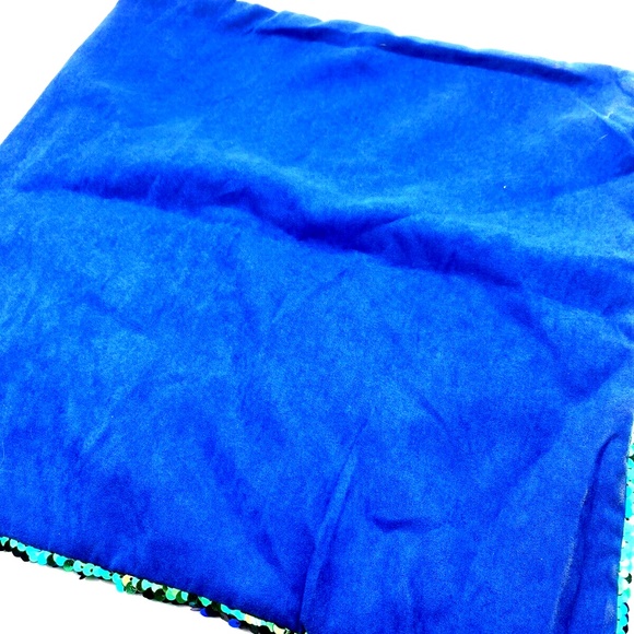 Throw Pillow Case cover Sequin Zipper Closure 15x15 Home Mermaid Decorative - Picture 3 of 6